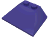 Lego Brick Sloped 45° 3 x 4 Double / 33° / Dark Purple
