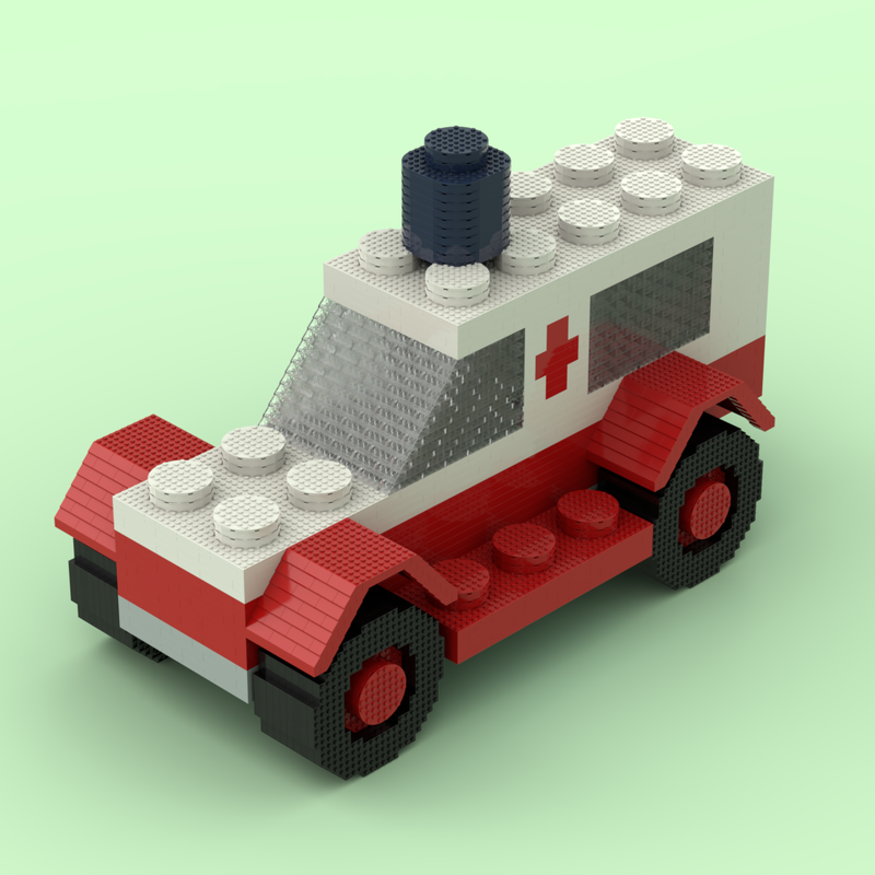 Lego Large Scale Classic Town Ambulance (No.606)
