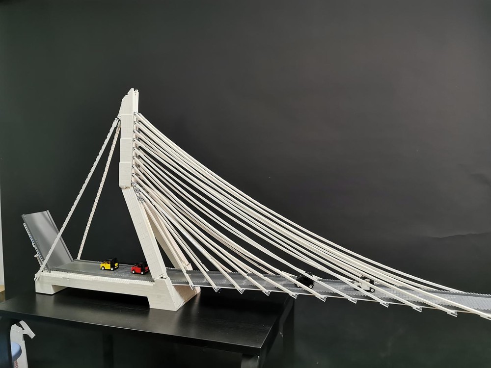 Lego Erasmusbrug-Giant Cable-stayed bridge and Bascule bridge