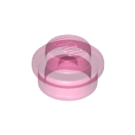 Lego Plate Round 1 x 1 with Solid Stud / Trans-Dark Pink