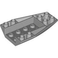 Lego Brick Wedged, Curved Inverted 6 x 4 / Light Bluish Gray