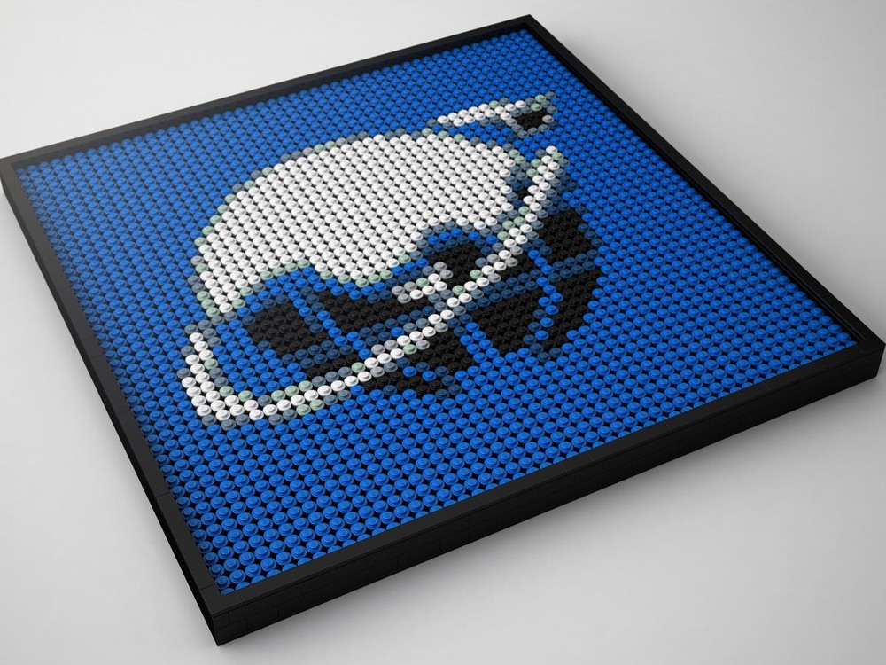 Lego Ice Planet 2002 Mosaic
