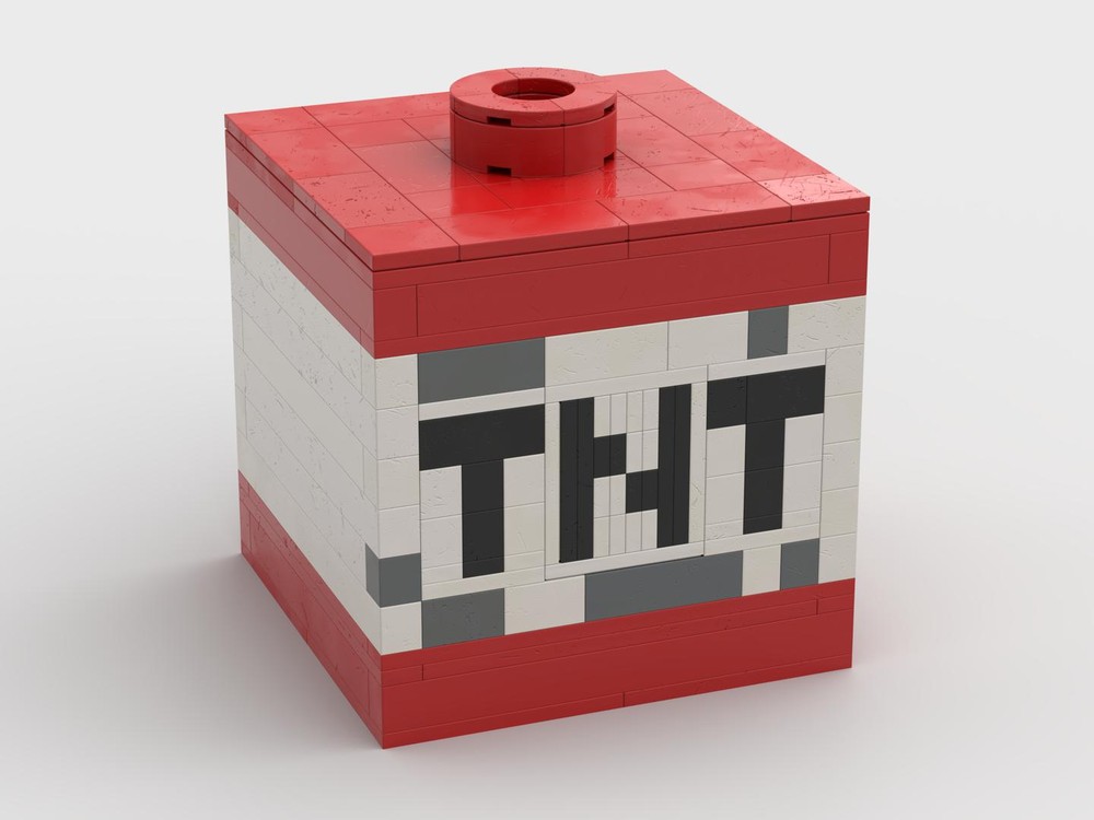 Lego Brick Minecraft TNT