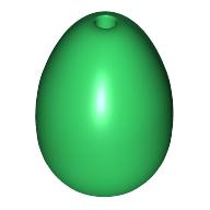 Lego Food Egg with 1.5mm Hole [Plain] / Green