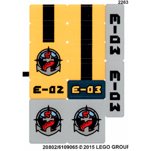 Lego Sticker Sheet 2 for Set 60093-1