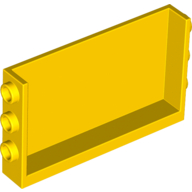 Lego Panel 1 x 6 x 3 with Studs on Sides / Yellow