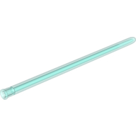 Lego Large Figure Weapon, Lightsaber Blade 16L with Axle Hole / Trans-Light Blue