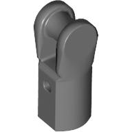 Lego Bar Holder with Hole and Bar Handle / Dark Bluish Gray