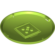 Lego Pod, Bottom Cap 9 x 9 x 1 X-Pod / Lime
