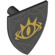 Lego Shield Triangular with Goblin King Eye Print