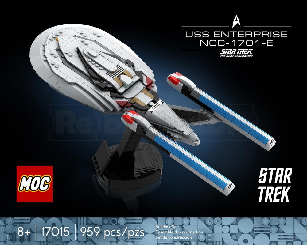 Lego USS Enterprise (NCC-1701-E) Midi Scale — Star Trek: The Next Generation/First Contact/Insurrection/Nemesis