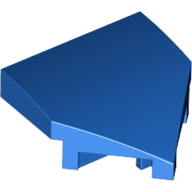 Lego Brick Wedged, Curved 2 x 2 with Stud Notches / Blue