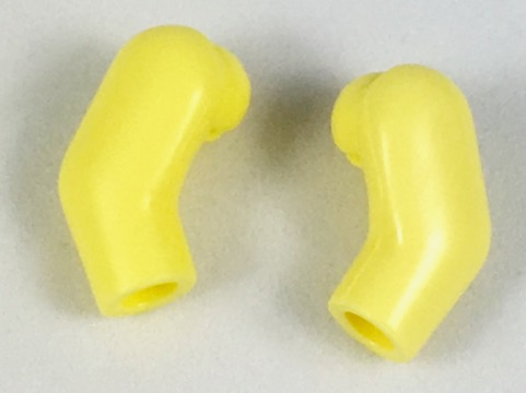 Lego Arm, (Matching Left and Right) Pair / Bright Light Yellow