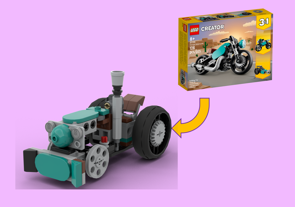 Lego (Ugly) Tractor with front blade
