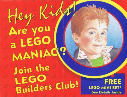 Lego 1991 Insert - Builders Club (834517)