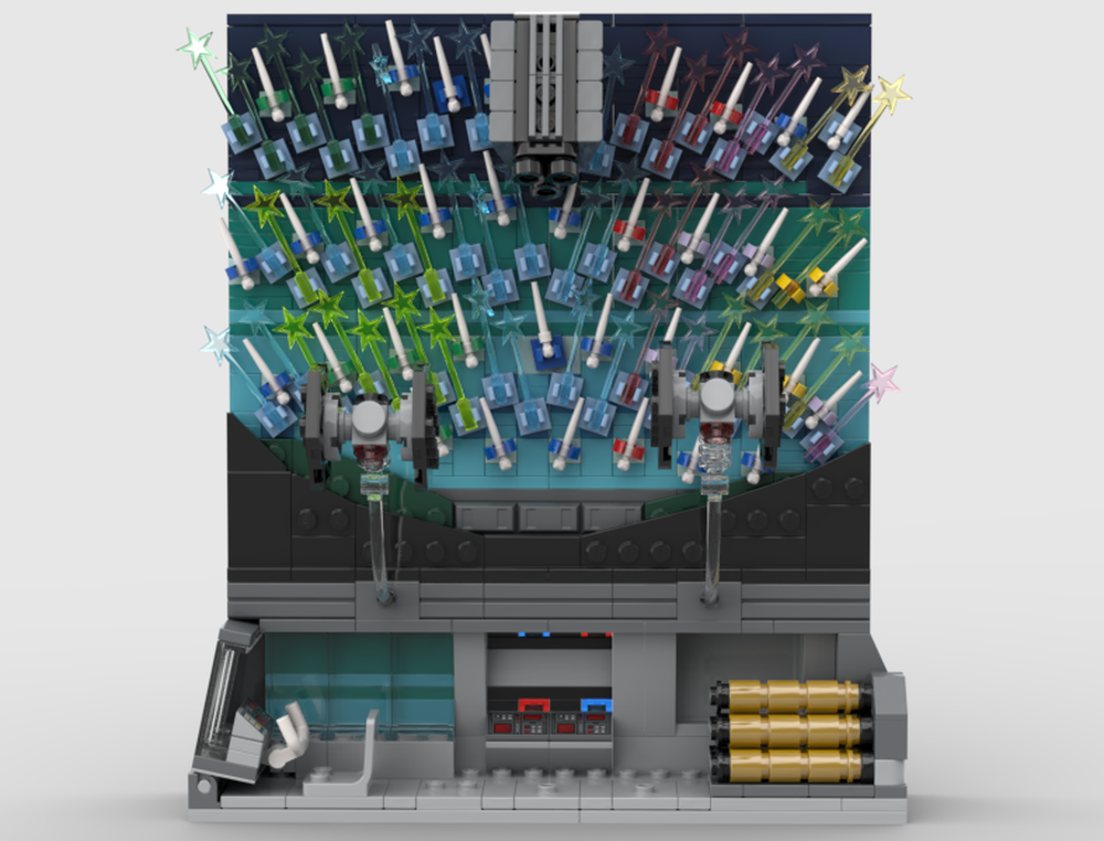Lego Aldhani Heist diorama