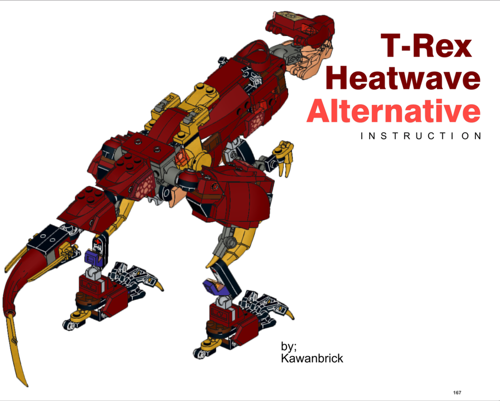 Lego Heatwave Crimson T-Rex