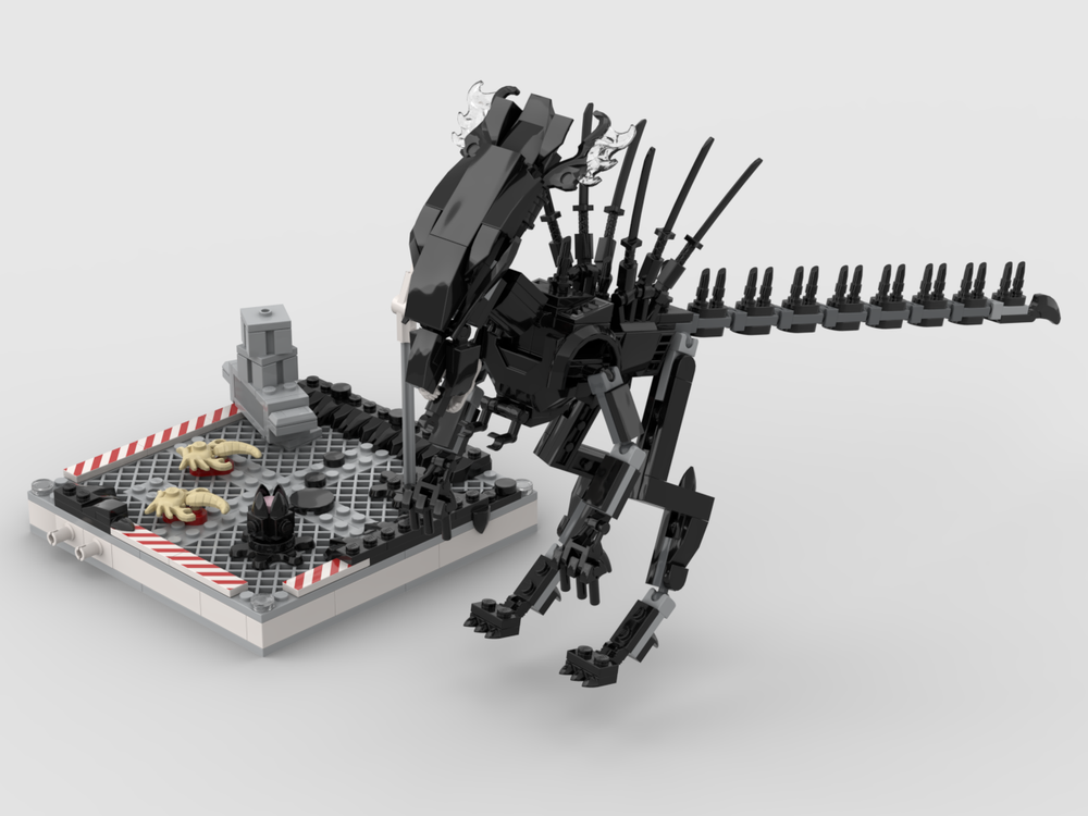 Lego Aliens Queen and Facehuggers