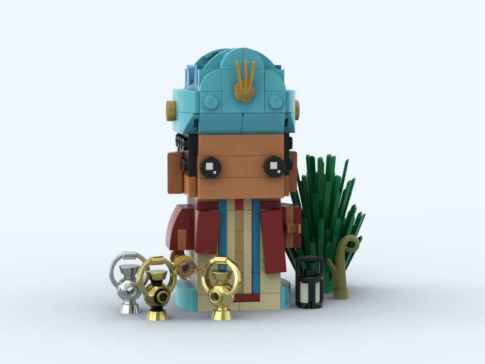 Lego Nativity Scene - Balthasar Three Kings / Three Wise Men