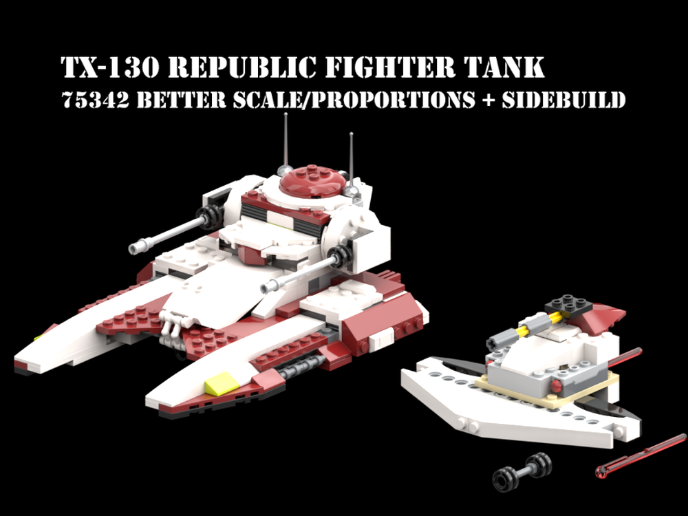 Lego 75342 Republic Fighter Tank: better scale/proportions
