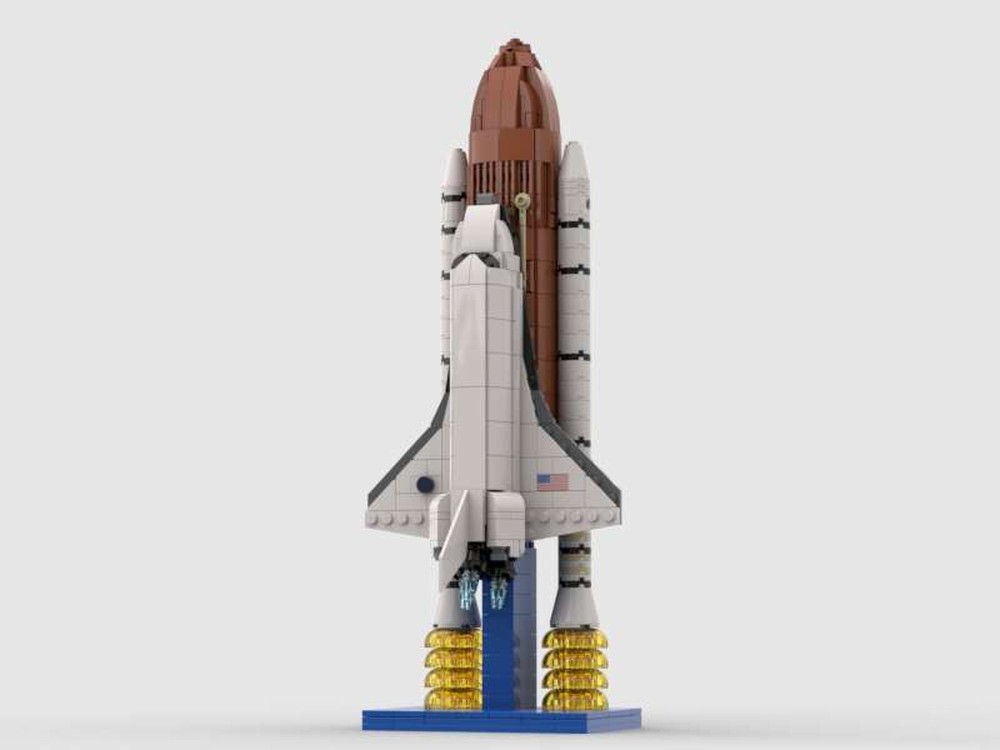 Lego Space Shuttle launch 1:190