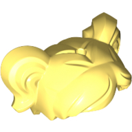 Lego Hair 2 Ponytails / Bright Light Yellow