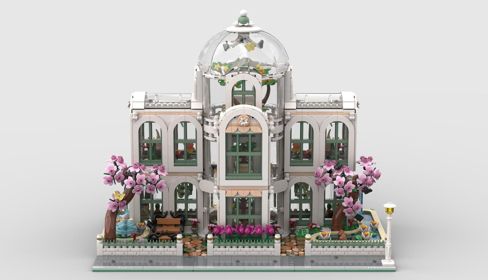 Lego Big Botanical Garden - 1.5 Baseplate Modular - Modification of 2x Sets 41757