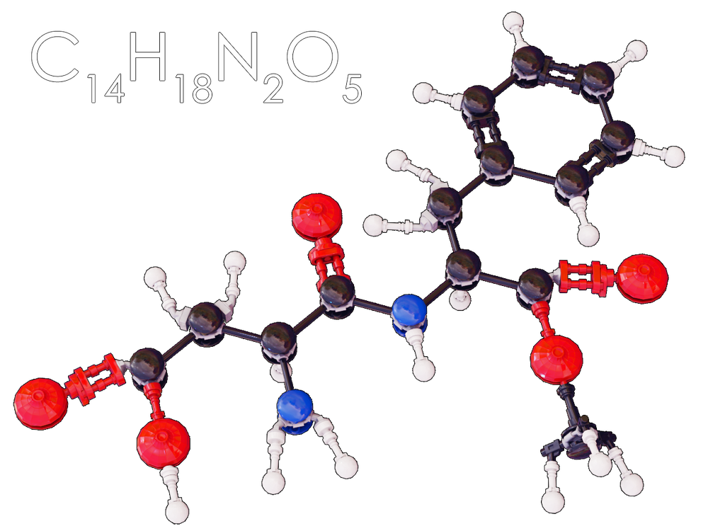 Lego Aspartame Molecule