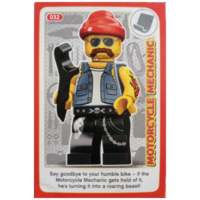 Lego Trading Card, Create the World Incredible Inventions - Motorcycle Mechanic / [No Color/Any Color]