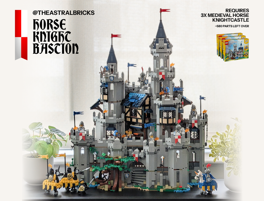 Lego Medieval Horse Knight Bastion