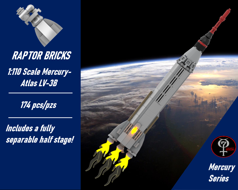 Lego 1:110 Scale Mercury-Atlas