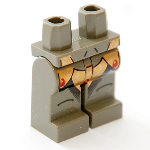 Lego Hips and Dark Gray Legs with Geonosian Copper Print