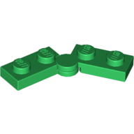 Lego Hinge Plate 1 x 4 Swivel Top / Base - Solid Clip [Complete Assembly] / Green
