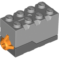 Lego Sound Brick 2 x 4 x 2 Light Bluish Gray Top with Dinosaur Roar Sound