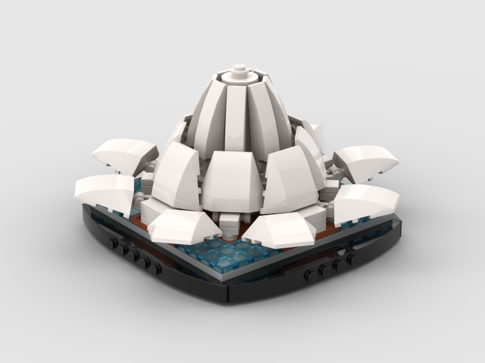Lego Mini Lotus Temple, located in New Delhi