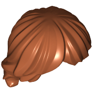 Lego Hair Tousled and Layered / Dark Orange