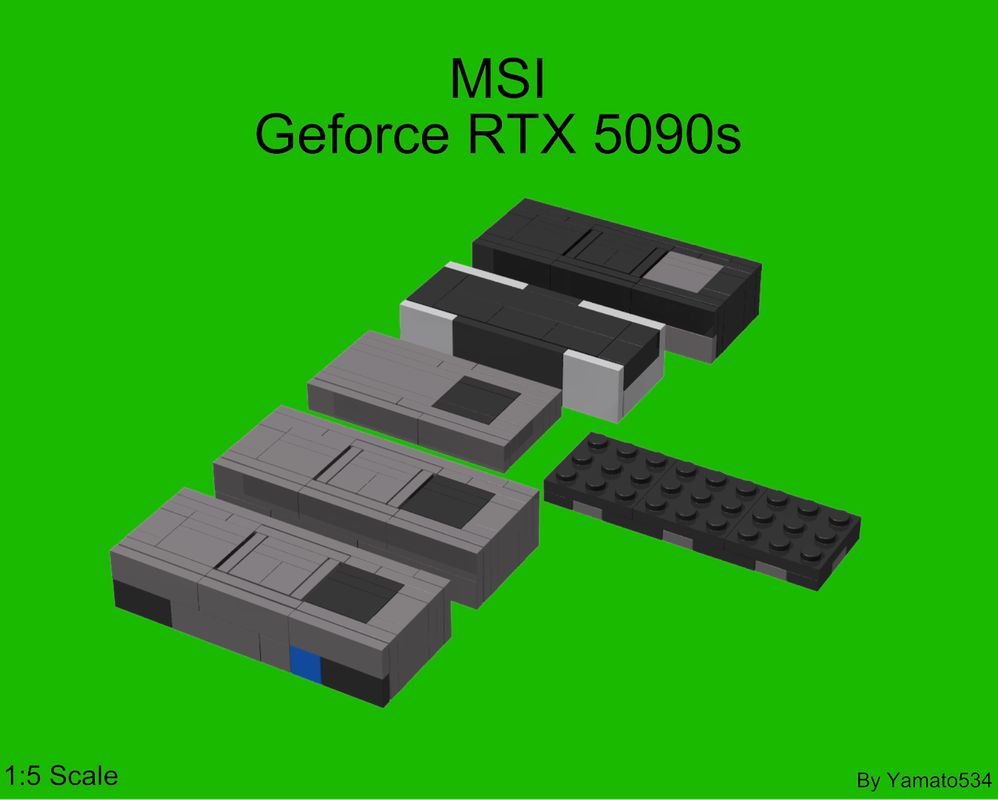 Lego 1:5 Scale MSI GeForce RTX 5090s