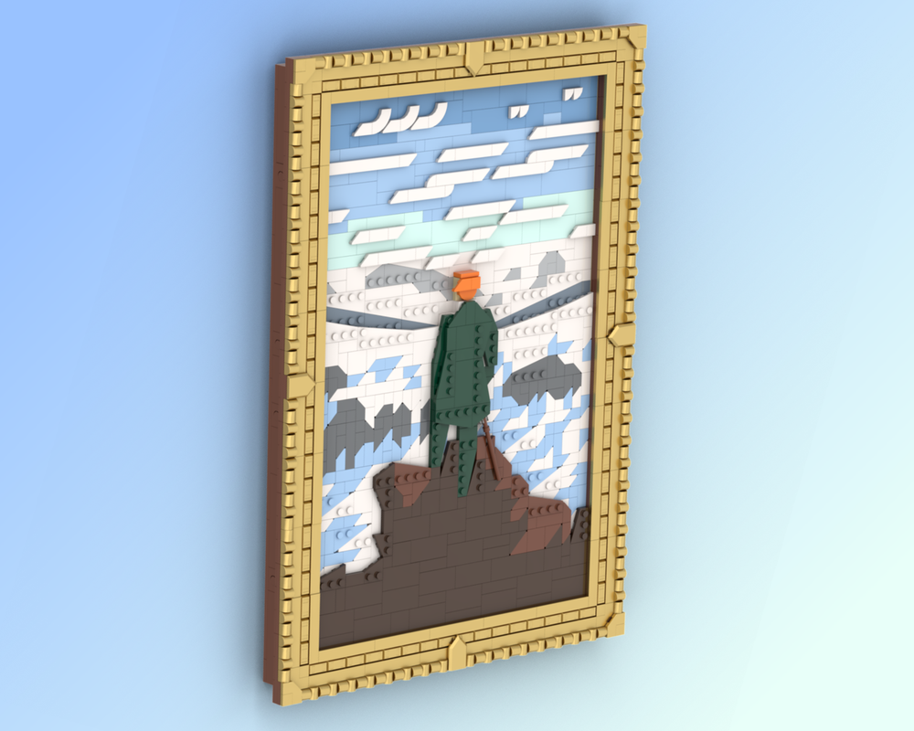 Lego Wanderer above the Sea of Fog