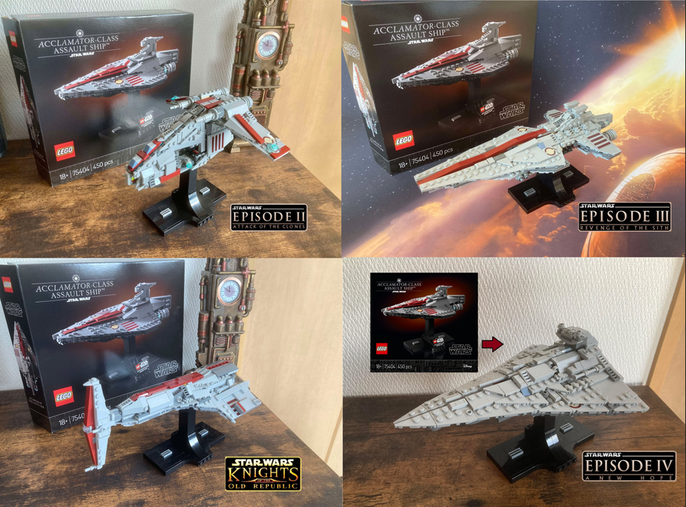 Lego 75404 Acclamator Rebuild 4 Pack