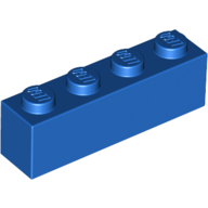 Lego Brick 1 x 4 / Blue