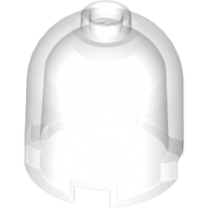 Lego Brick Round 2 x 2 x 1 2/3 Dome Top, Hollow Stud / Trans-Clear