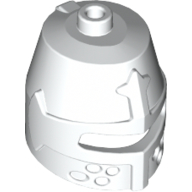Lego Helmet Castle Closed with Eye Slit / White