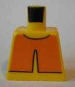 Lego Torso Avatar Orange Overshirt Pattern / Yellow