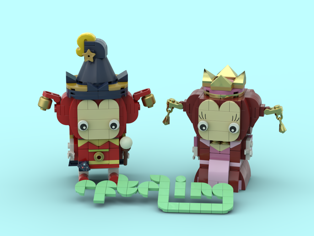 Lego Pardoes & Pardijn mascottes from the Efteling