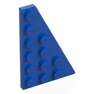 Lego Wedge Plate 6 x 4 Right / Blue