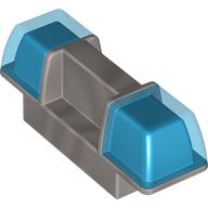 Lego Duplo Siren / Flashing Light - Trans-Dark Blue / Pearl Light Gray