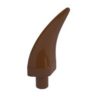 Lego Animal Body Part, Barb / Claw / Tooth / Talon / Horn, Medium / Reddish Brown