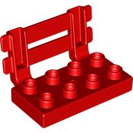Lego Duplo Fence/Bench 2 x 4 / Red