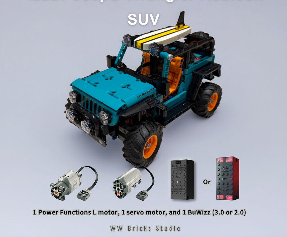 Lego [RC] LEGO Technic 42227 Jeep® Wrangler Rubicon SUV with 1 PF L and 1 Servo motor