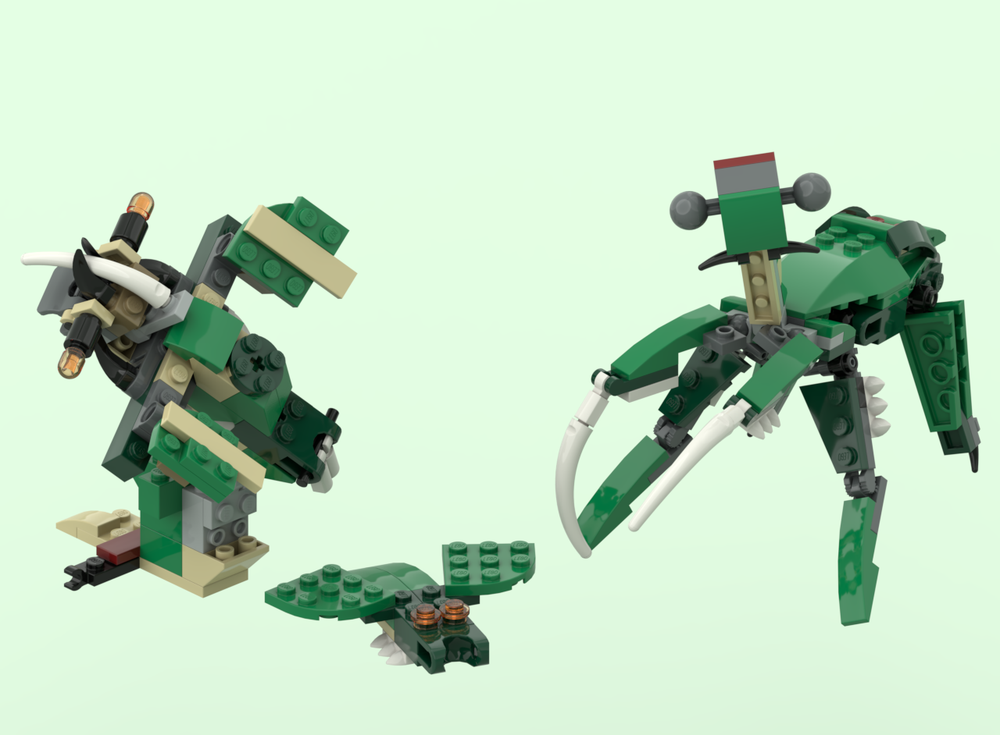 Lego Praying Mantis - Big Beetle - Small beetle